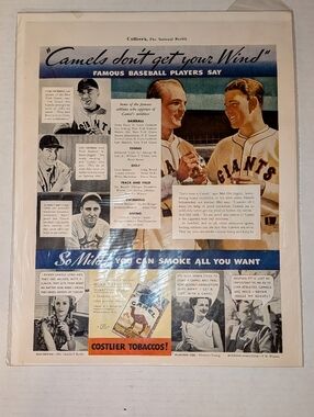 1935 Colliers The National Weekly Camel Cigarette Advertisement Vintage